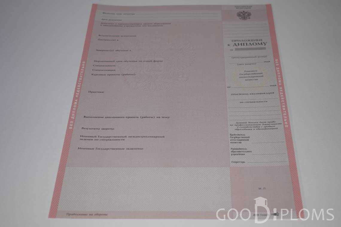 Приложение к Диплому Техникума период c 2003 по 2007 год - Усть-Каменогорск