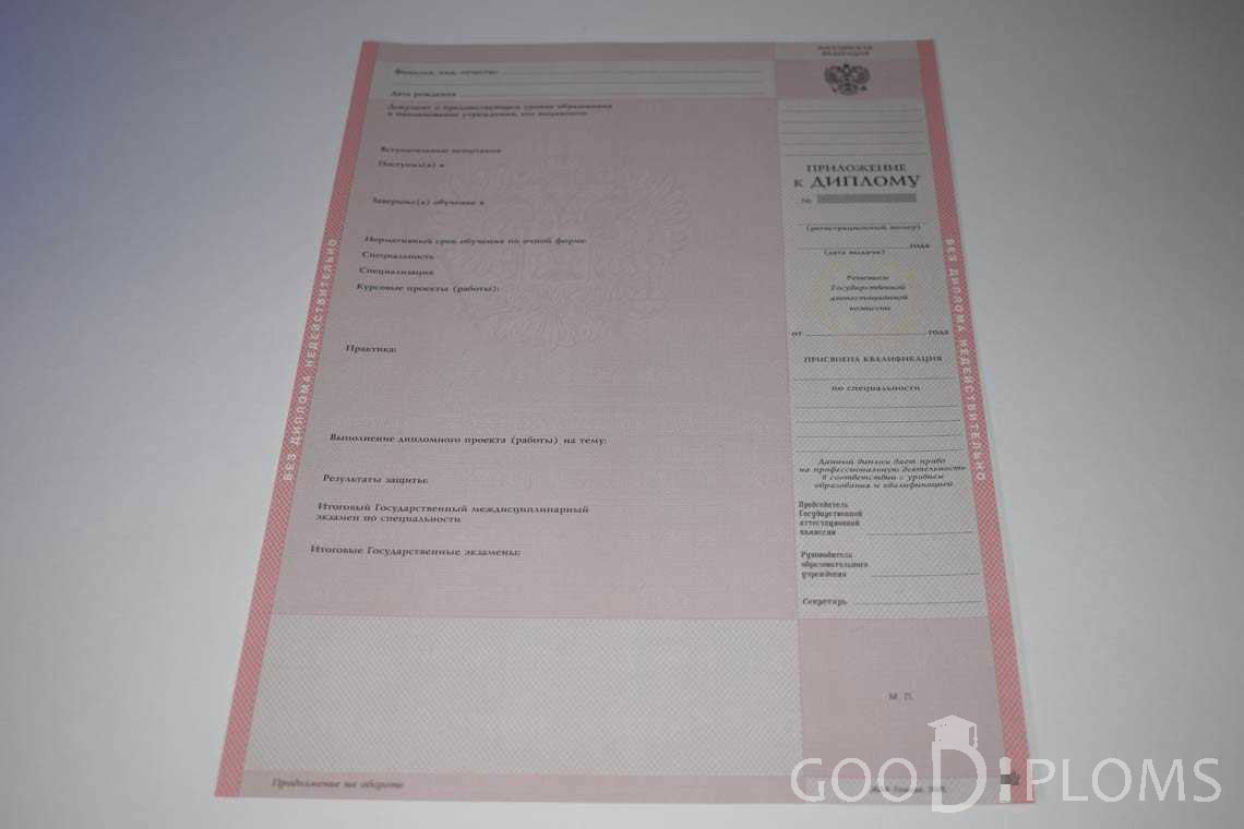 Приложение к Диплому Техникума с Отличием  в период c 2003 по 2007 год - Усть-Каменогорск